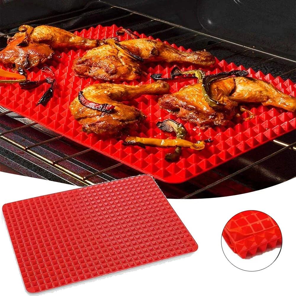 Non-Stick Silicone Pyramid Baking Mat – Versatile & Heat-Resistant! - Alyando