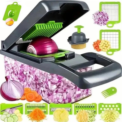 16-in-1 MasterChef Veggie Chopper – Slice, Dice, and Grate with Ease - Alyando