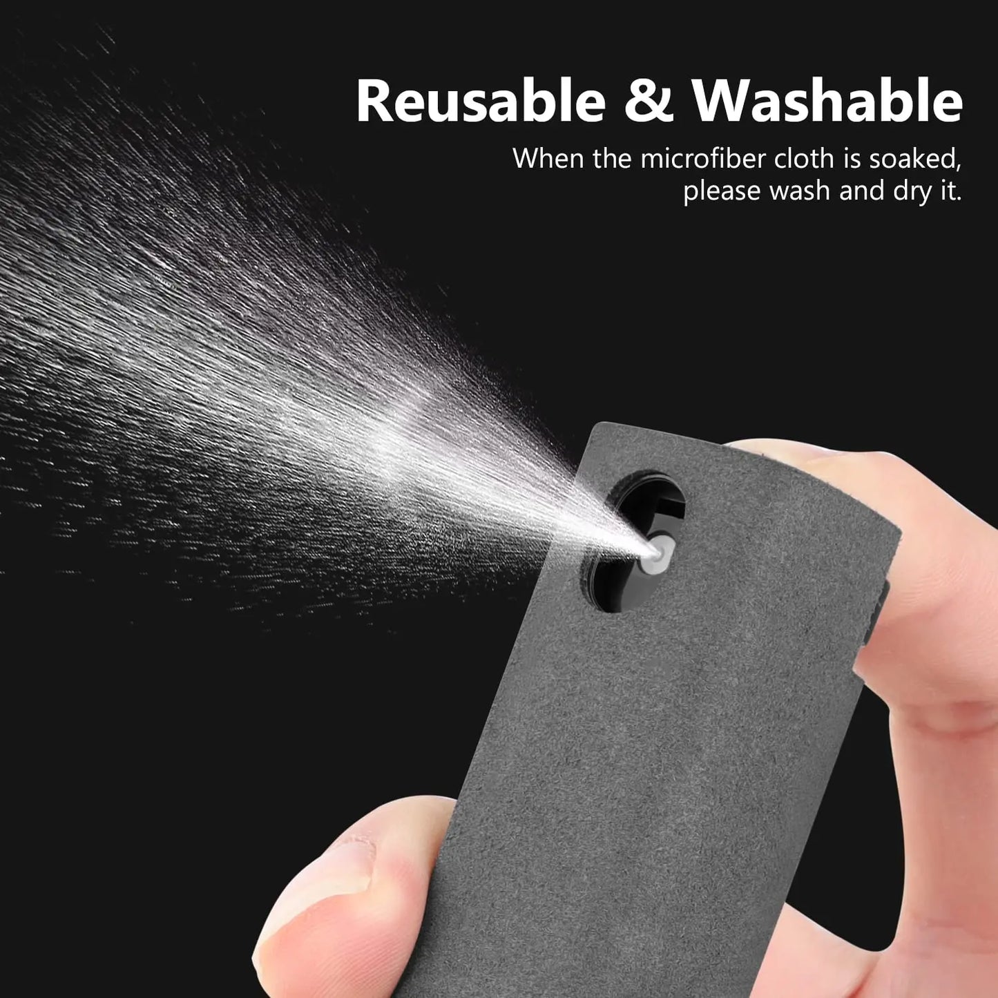 Microfiber Screen Cleaner Spray Bottle Set