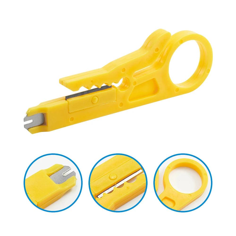 Multi-Function Cable Stripping & Crimping Tool – Compact & Versatile! - Alyando