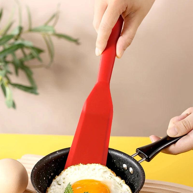 7-Color Silicone Frying Shovel – Non-Stick and Multi-Purpose! - Alyando