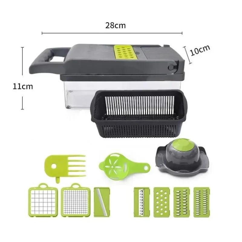 16-in-1 MasterChef Veggie Chopper – Slice, Dice, and Grate with Ease - Alyando