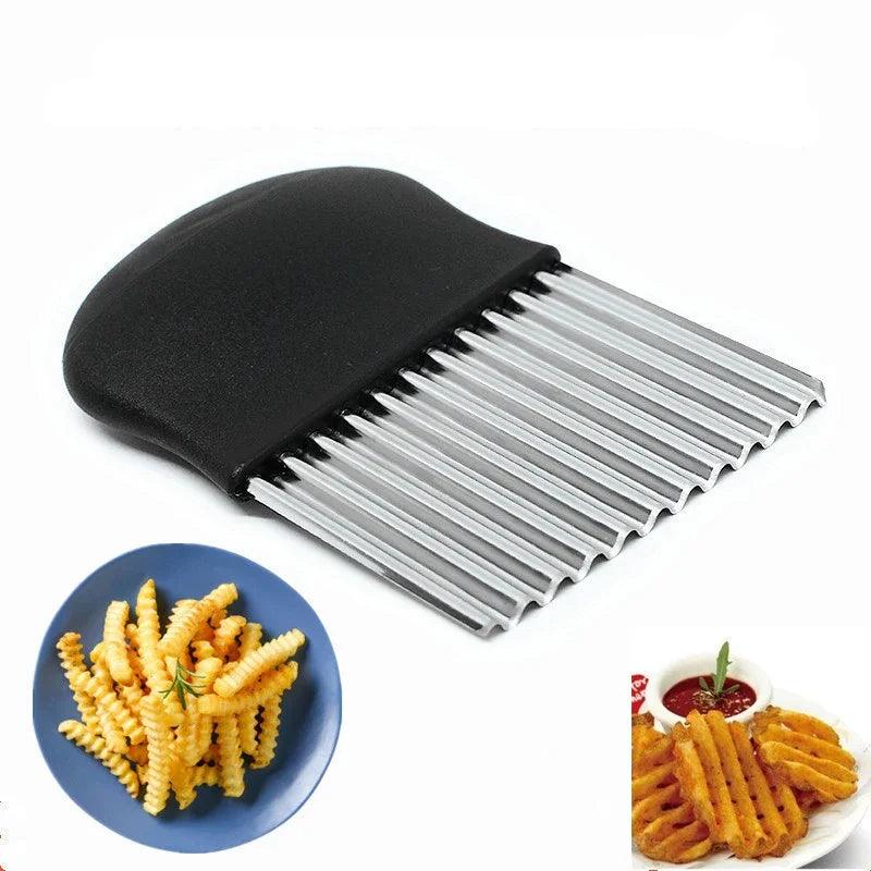 Stainless Steel Crinkle Cutter – Create Perfect Wavy Cuts for Snacks! - Alyando