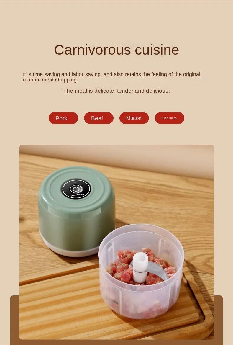 Electric Mini Food Chopper – Chop, Grind, and Crush with Ease! - Alyando