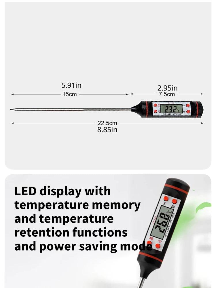 Digital Kitchen Thermometer – Accurate Temperature for Perfect Cooking! - Alyando