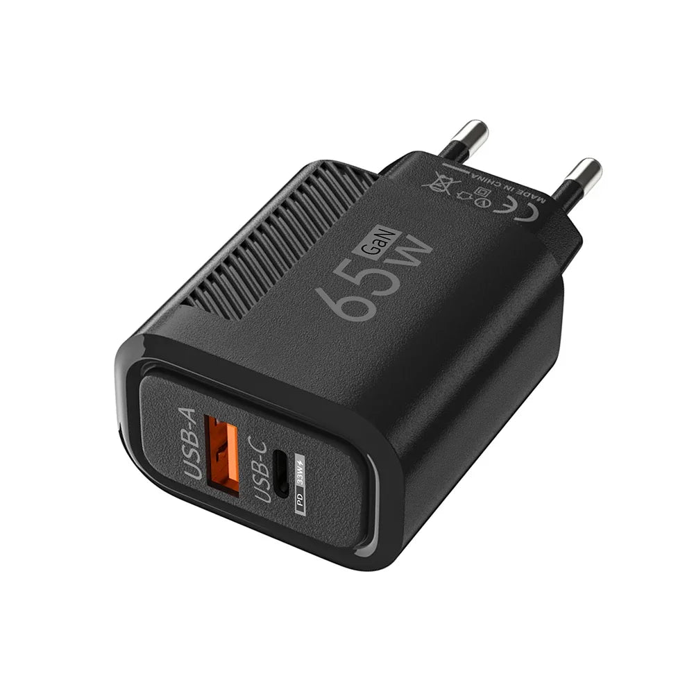 65W GaN USB-C Fast Charging Wall Adapter