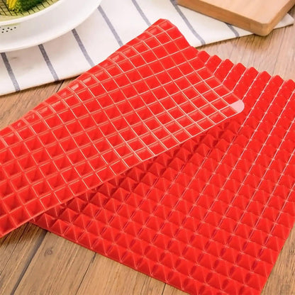 Non-Stick Silicone Pyramid Baking Mat – Versatile & Heat-Resistant! - Alyando