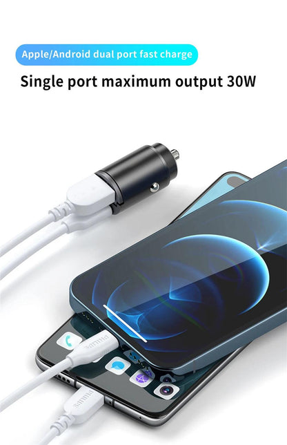 200W PD QC Fast Charging Car Charger – Power On the Go! - Alyando