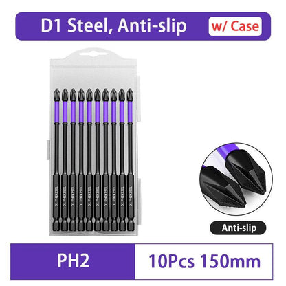 D1 Anti-Slip Shock-Proof Screwdriver Bits – Strong & Magnetic! - Alyando