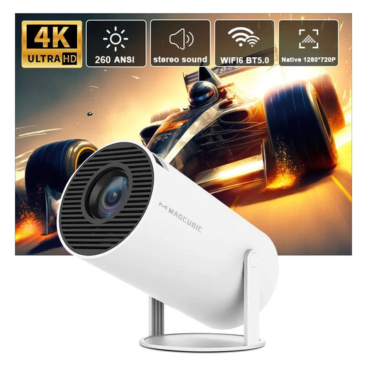 HY300 Pro 4K Projector | Android 11, WiFi 6, 260 ANSI, BT 5.0